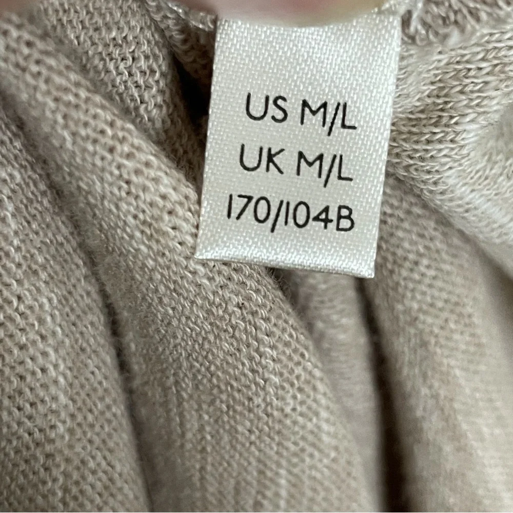 Free People Beach Top Tunic Two Body Corps Deux Cowl Relaxed Fit Lounge Oatmeal - Picture 15 of 15